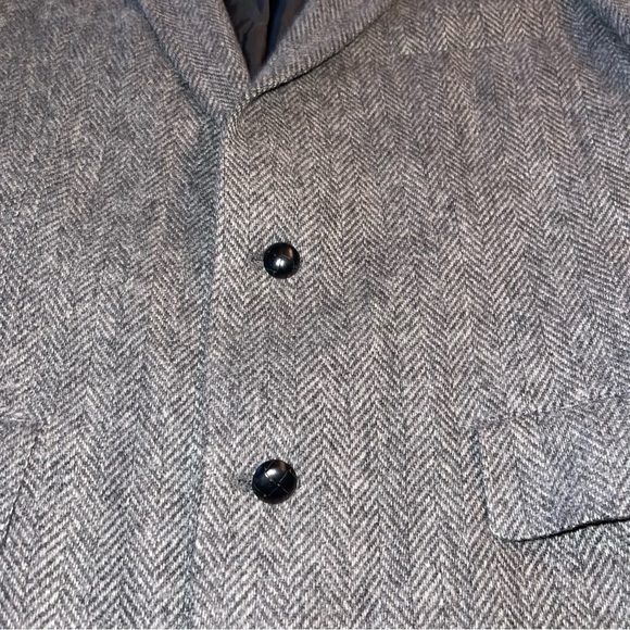 Anderson-Little Men’s Sport Jacket Blazer 100% Wool Grey Patches On Elbows - Picture 4 of 6